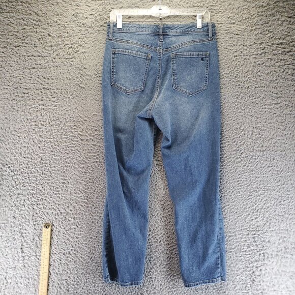 Jessica Simpson Jeans Womens 29 Blue Spotlight High Rise Slim Straight - Picture 12 of 13